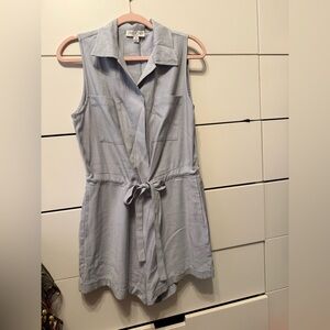 She + Sky Light Gray Romper